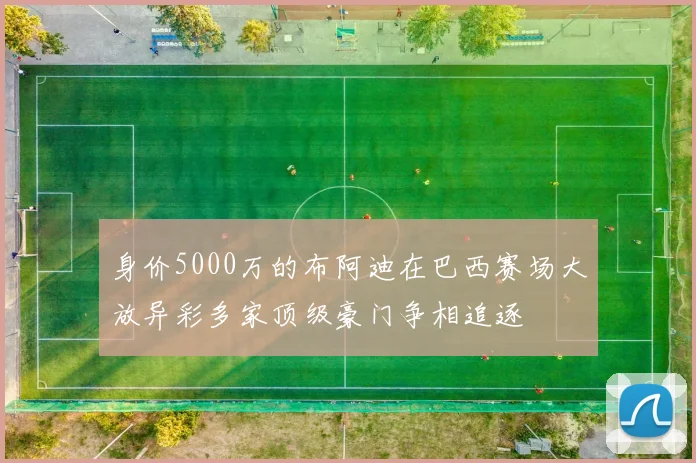 身价5000万的布阿迪在巴西赛场大放异彩多家顶级豪门争相追逐
